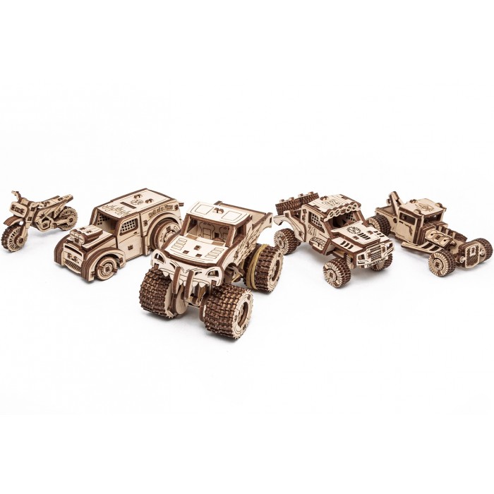 Camion Mare - Set Constructie cu Mecanism Puzzle 3D BELAZ 75710 din lemn 453 piese EWA